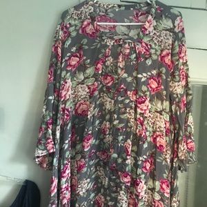 Floral tunic or dress